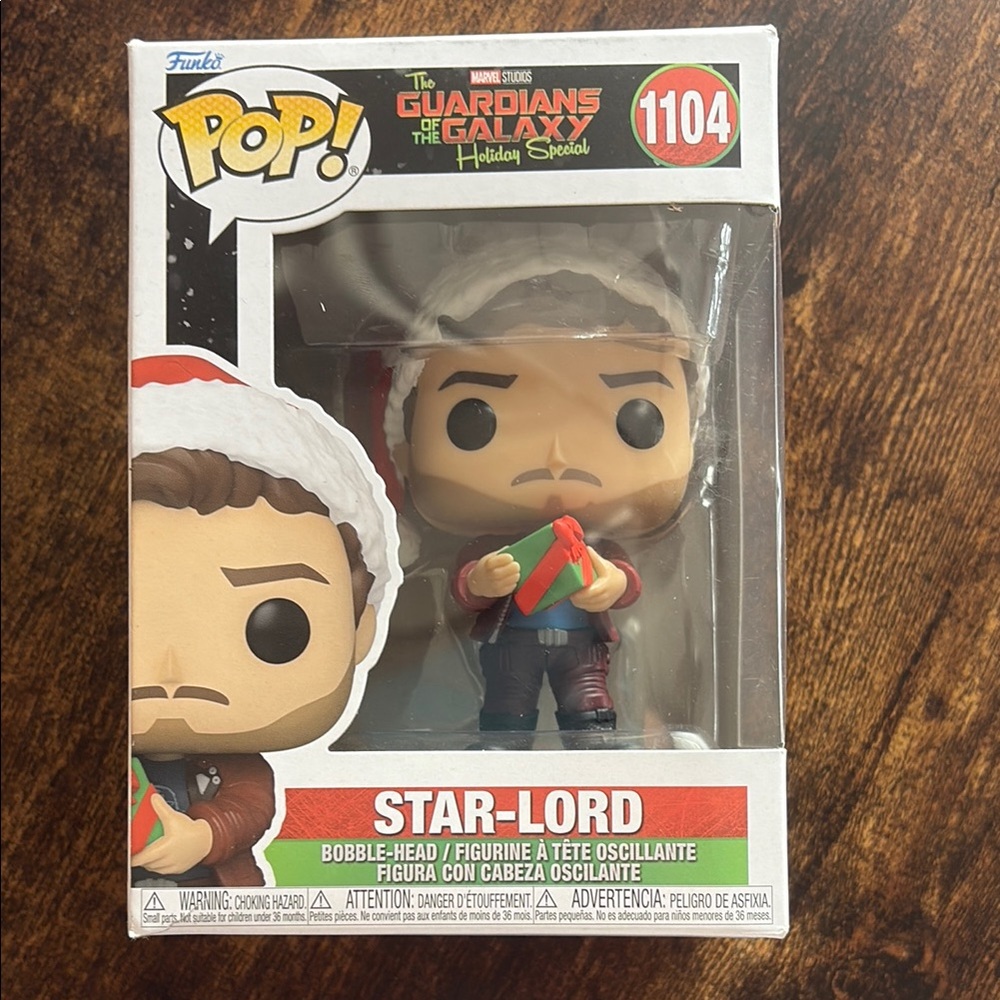 NWT Marvel Guardians of the Galaxy Holiday Special Star-Lord Funko Pop #1104